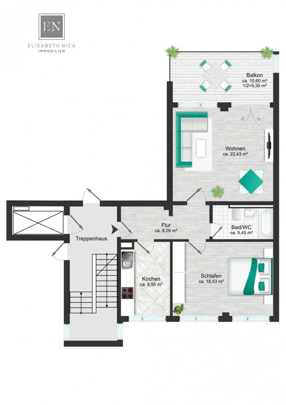 Grundriss f_ Bearbeitung (1) Etagenwohnung M�nchen