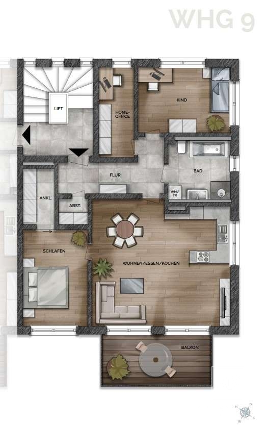 Whg 9 OG Etagenwohnung M�nchen