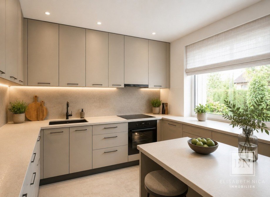 Virtuelles Home Staging mittels KI Doppelhaush�lfte H�henkirchen-Siegertsbrunn