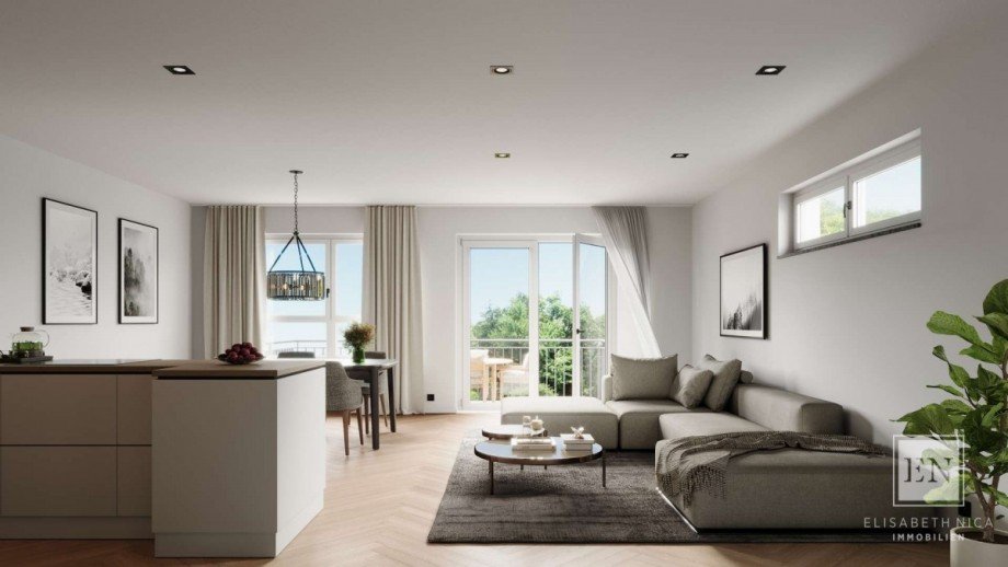 Haus B_1.OG_WHG 10_Wohnzimmer Etagenwohnung M�nchen