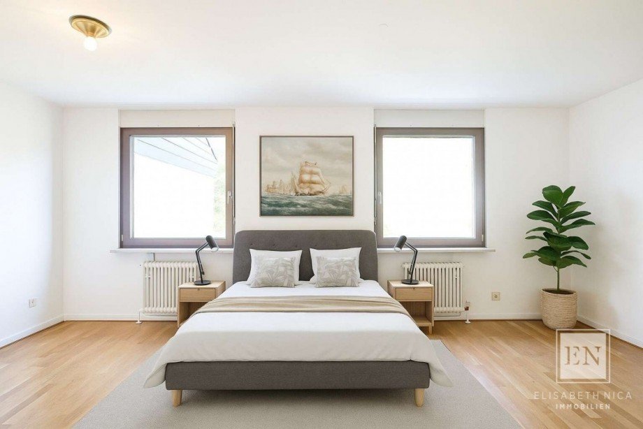 M�blierungsvorschlag Schlafzimmer Reihenhaus M�nchen