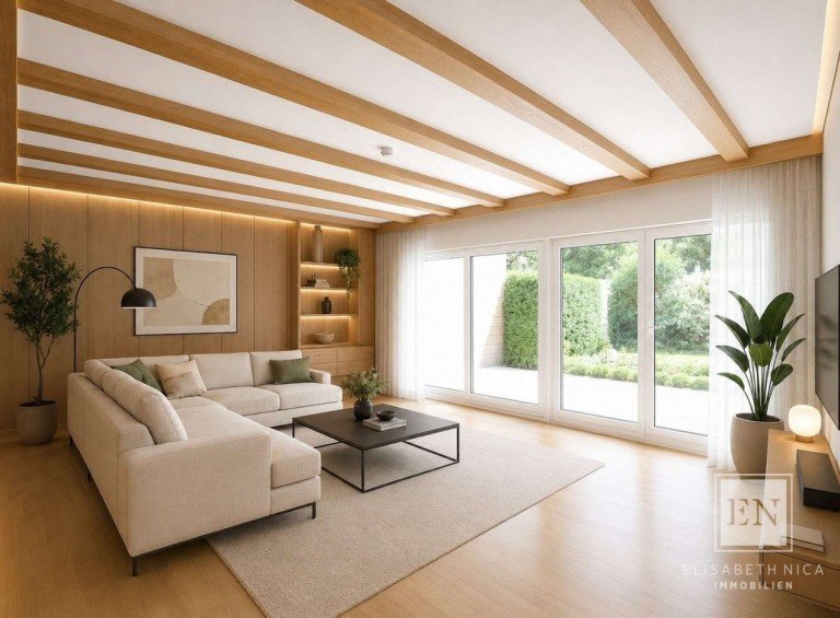 Virtuelles Home Staging mittels KI H�henkirchen-Siegertsbrunn Doppelhaush�lfte Gepflegte Doppelhaush�lfte mit sonnigem Garten - H�henkirchen-Siegertsbrunn